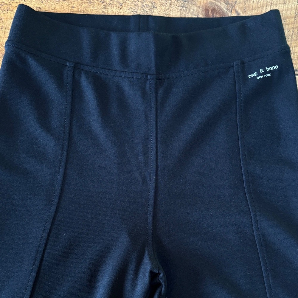 Rag & Bone Womens Black Skinny Leg Zipper Hem Pull On High Rise Dress Pants Med - Picture 6 of 9